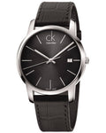  Shop Authentic Calvin Klein City Quartz Black Dial Black Leather Strap Watch for Men - K2G2G1C3 - Luxxuri