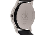  Shop Authentic Calvin Klein City White Dial Black Leather Strap Watch for Men - K2G2G1CD - Luxxuri