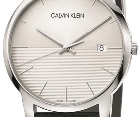  Shop Authentic Calvin Klein City White Dial Black Leather Strap Watch for Men - K2G2G1CD - Luxxuri