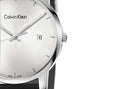  Shop Authentic Calvin Klein City White Dial Black Leather Strap Watch for Men - K2G2G1CD - Luxxuri
