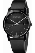  Shop Authentic Calvin Klein City Quartz Black Dial Black Leather Strap Watch for Men - K2G2G4C1 - Luxxuri