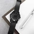  Shop Authentic Calvin Klein City Quartz Black Dial Black Leather Strap Watch for Men - K2G2G4C1 - Luxxuri