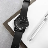  Shop Authentic Calvin Klein City Quartz Black Dial Black Leather Strap Watch for Men - K2G2G4C1 - Luxxuri
