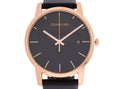  Shop Authentic Calvin Klein City Quartz Black Dial Black Leather Strap Watch for Men - K2G2G6CZ - Luxxuri