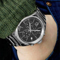  Shop Authentic Calvin Klein Masculine Chronograph Black Dial Silver Steel Strap Watch for Men - K2H27104 - Luxxuri