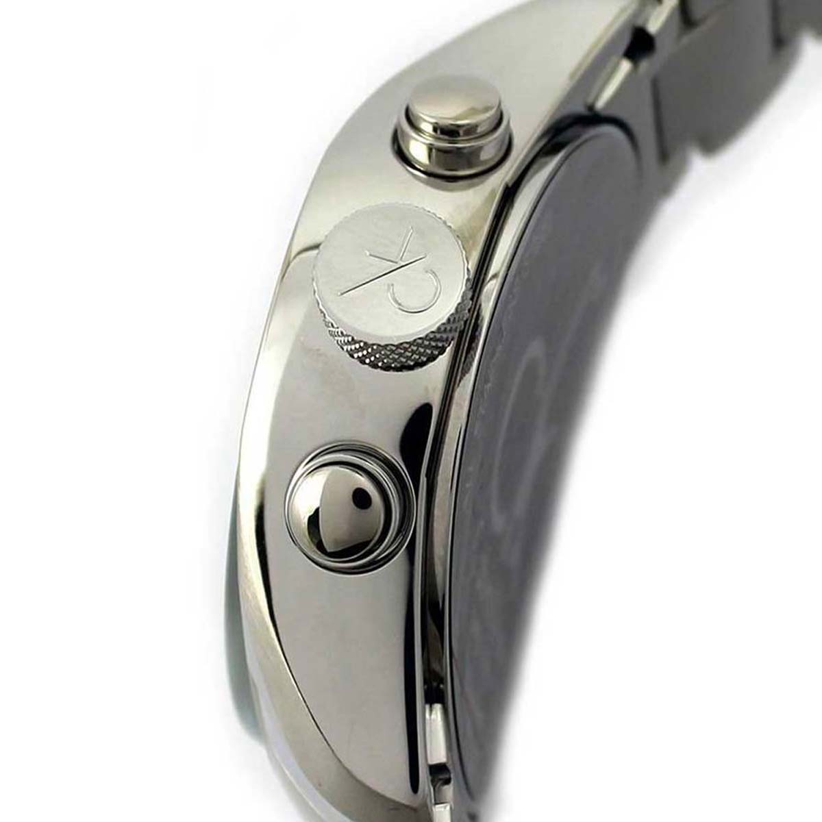  Shop Authentic Calvin Klein Masculine Chronograph Black Dial Silver Steel Strap Watch for Men - K2H27104 - Luxxuri