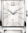  Shop Authentic Calvin Klein Window White Dial White Leather Strap Watch for Men - K2M21120 - Luxxuri