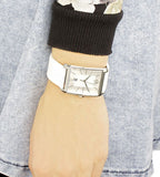  Shop Authentic Calvin Klein Window White Dial White Leather Strap Watch for Men - K2M21120 - Luxxuri