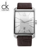  Shop Authentic Calvin Klein Window Silver Dial Brown Leather Strap Watch for Men - K2M21126 - Luxxuri