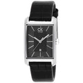  Shop Authentic Calvin Klein Window Black Dial Black Leather Strap Watch for Men - K2M23107 - Luxxuri