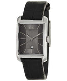  Shop Authentic Calvin Klein Window Black Dial Black Leather Strap Watch for Men - K2M23107 - Luxxuri