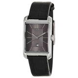  Shop Authentic Calvin Klein Window Black Dial Black Leather Strap Watch for Men - K2M23107 - Luxxuri