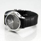  Shop Authentic Calvin Klein Skirt Black Dial Black Leather Strap Watch for Women  - K2U231C1 - Luxxuri