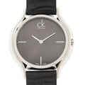  Shop Authentic Calvin Klein Skirt Black Dial Black Leather Strap Watch for Women  - K2U231C1 - Luxxuri
