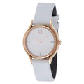  Shop Authentic Calvin Klein Skirt White Dial White Leather Strap Watch for Women - K2U236KW - Luxxuri