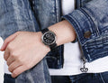  Shop Authentic Calvin Klein Skirt Chronograph Black Dial Black Leather Strap Watch for Men - K2U291C1 - Luxxuri