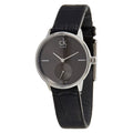  Shop Authentic Calvin Klein Accent Black Dial Black Leather Strap Watch for Women  - K2Y2Y1C3 - Luxxuri