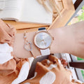  Shop Authentic Calvin Klein Accent Silver Dial White Leather Strap Watch for Women - K2Y236K6 - Luxxuri