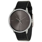  Shop Authentic Calvin Klein Accent Black Dial Black Leather Strap Watch for Men - K2Y2X1C3 - Luxxuri