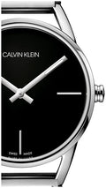  Shop Authentic Calvin Klein Stately Black Dial Silver Steel Strap Watch for Women - K3G23121 - Luxxuri