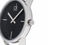  Shop Authentic Calvin Klein Stately Black Dial Silver Steel Strap Watch for Women - K3G23121 - Luxxuri