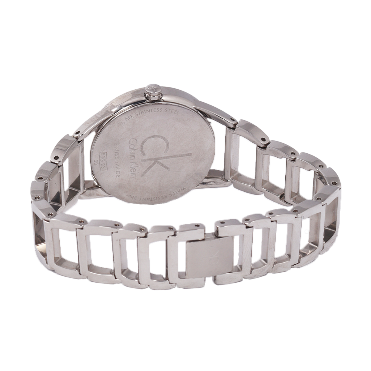  Shop Authentic Calvin Klein Stately Pink Mother of Pearl Dial Silver Steel Strap Watch for Women - K3G2312E - Luxxuri