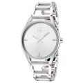  Shop Authentic Calvin Klein Stately Silver Dial Silver Steel Strap Watch for Women - K3G2312W - Luxxuri