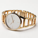  Shop Authentic Calvin Klein Stately White Dial Rose Gold Steel Strap Watch for Women - K3G23626 - Luxxuri