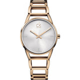  Shop Authentic Calvin Klein Stately White Dial Gold Steel Strap Watch for Women - K3G2362W - Luxxuri