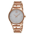  Shop Authentic Calvin Klein Stately White Dial Gold Steel Strap Watch for Women - K3G2362W - Luxxuri