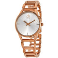 Shop Authentic Calvin Klein Stately White Dial Gold Steel Strap Watch for Women - K3G2362W - Luxxuri