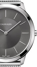  Shop Authentic Calvin Klein Minimal Grey Dial Silver Mesh Bracelet Watch for Men - K3M21124 - Luxxuri