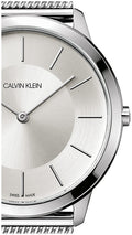  Shop Authentic Calvin Klein Minimal Silver Dial Silver Mesh Bracelet Watch for Men - K3M21126 - Luxxuri
