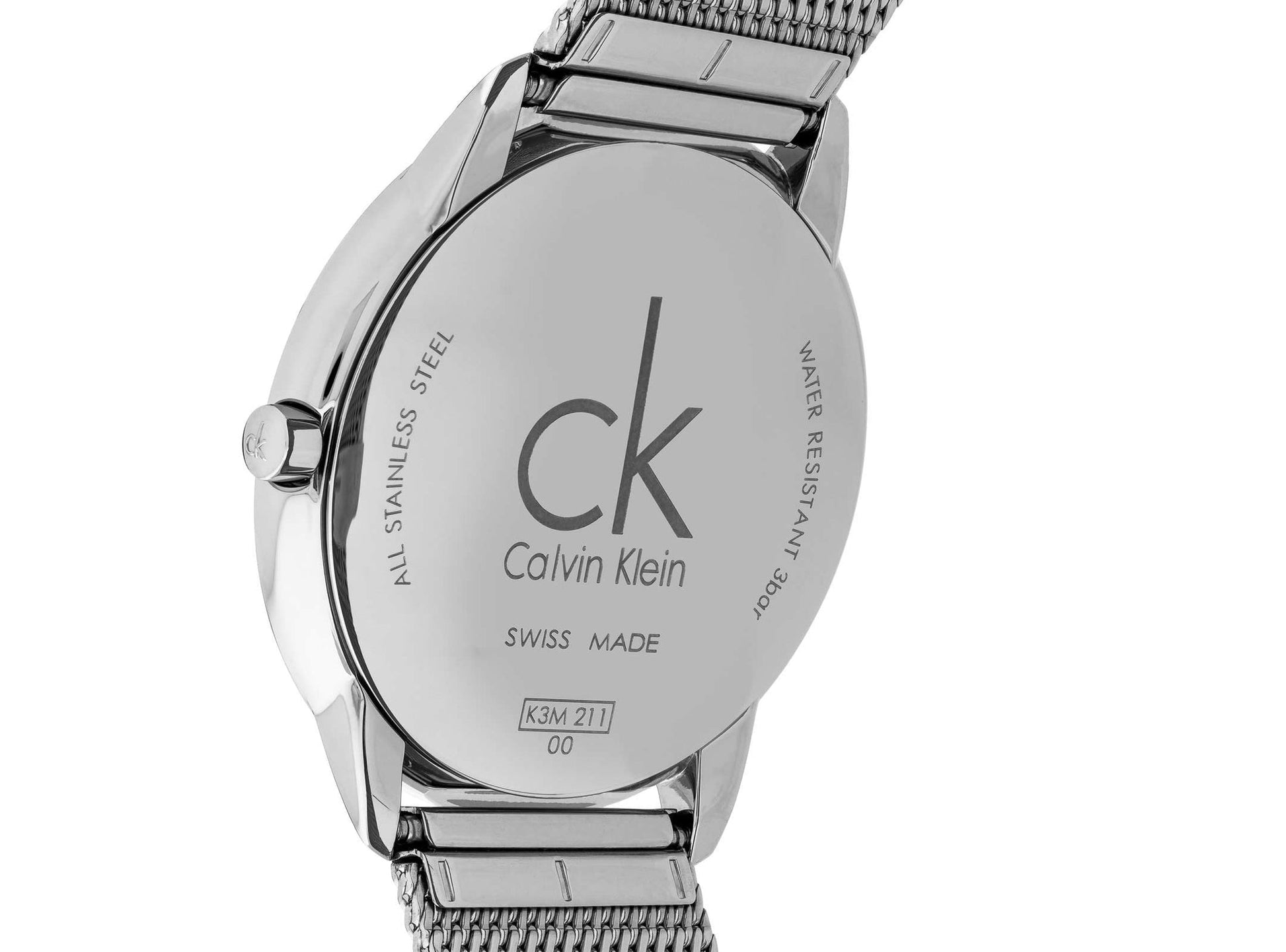  Shop Authentic Calvin Klein Minimal Silver Dial Silver Mesh Bracelet Watch for Men - K3M2112Z - Luxxuri