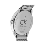  Shop Authentic Calvin Klein Minimal Silver Dial Silver Mesh Bracelet Watch for Men - K3M2112Z - Luxxuri