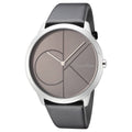  Shop Authentic Calvin Klein Minimal Black Dial Black Leather Strap Watch for Men - K3M211C3 - Luxxuri