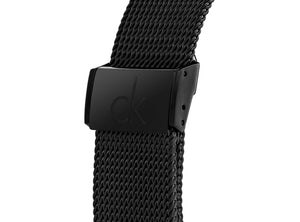 Shop Authentic Calvin Klein Minimal Black Dial Black Mesh Bracelet Watch for Men - K3M21421 - Luxxuri