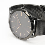  Shop Authentic Calvin Klein Minimal Black Dial Black Mesh Bracelet Watch for Men - K3M21421 - Luxxuri