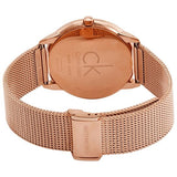  Shop Authentic Calvin Klein Minimal White Dial Rose Gold Mesh Bracelet Watch for Men - K3M21626 - Luxxuri