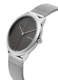  Shop Authentic Calvin Klein Minimal Black Dial Silver Mesh Bracelet Watch for Women - K3M22123 - Luxxuri