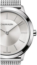  Shop Authentic Calvin Klein Minimal White Dial Silver Mesh Bracelet Watch for Men - K3M22126 - Luxxuri
