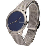  Shop Authentic Calvin Klein Minimal Blue Dial Silver Mesh Bracelet Watch for Women - K3M2212N - Luxxuri