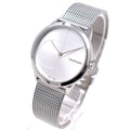  Shop Authentic Calvin Klein Minimal Silver Dial Silver Mesh Bracelet Watch for Women - K3M2212Z - Luxxuri