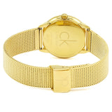  Shop Authentic Calvin Klein Minimal Silver Dial Gold Mesh Bracelet Watch for Women - K3M22526 - Luxxuri