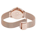  Shop Authentic Calvin Klein Minimal White Dial Rose Gold Mesh Bracelet Watch for Women - K3M22626 - Luxxuri