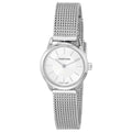  Shop Authentic Calvin Klein Minimal White Dial Silver Mesh Bracelet Watch for Women - K3M23126 - Luxxuri