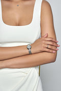  Shop Authentic Calvin Klein Minimal White Dial Silver Mesh Bracelet Watch for Women - K3M23126 - Luxxuri