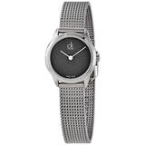  Shop Authentic Calvin Klein Minimal Grey Dial Silver Mesh Bracelet Watch for Women - K3M2312X - Luxxuri