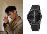  Shop Authentic Calvin Klein Minimal Black Dial Black Mesh Bracelet Watch for Men - K3M5145X - Luxxuri
