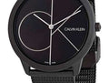  Shop Authentic Calvin Klein Minimal Black Dial Black Mesh Bracelet Watch for Men - K3M5145X - Luxxuri